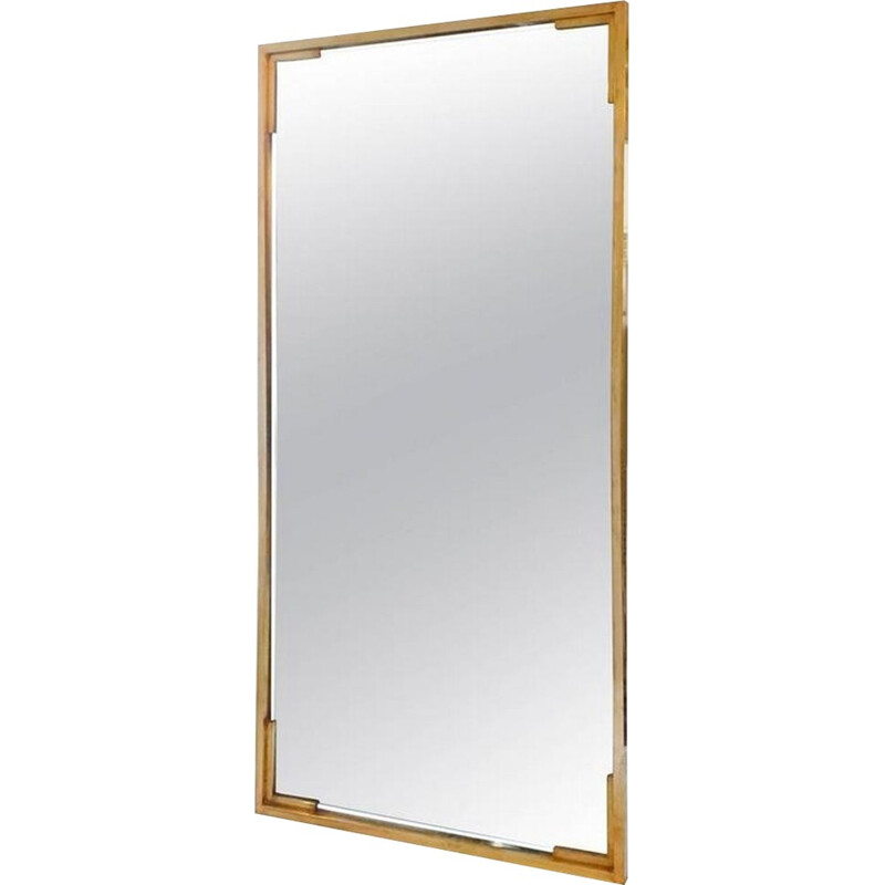 Vintage Mirror with Brass frame - 1960s