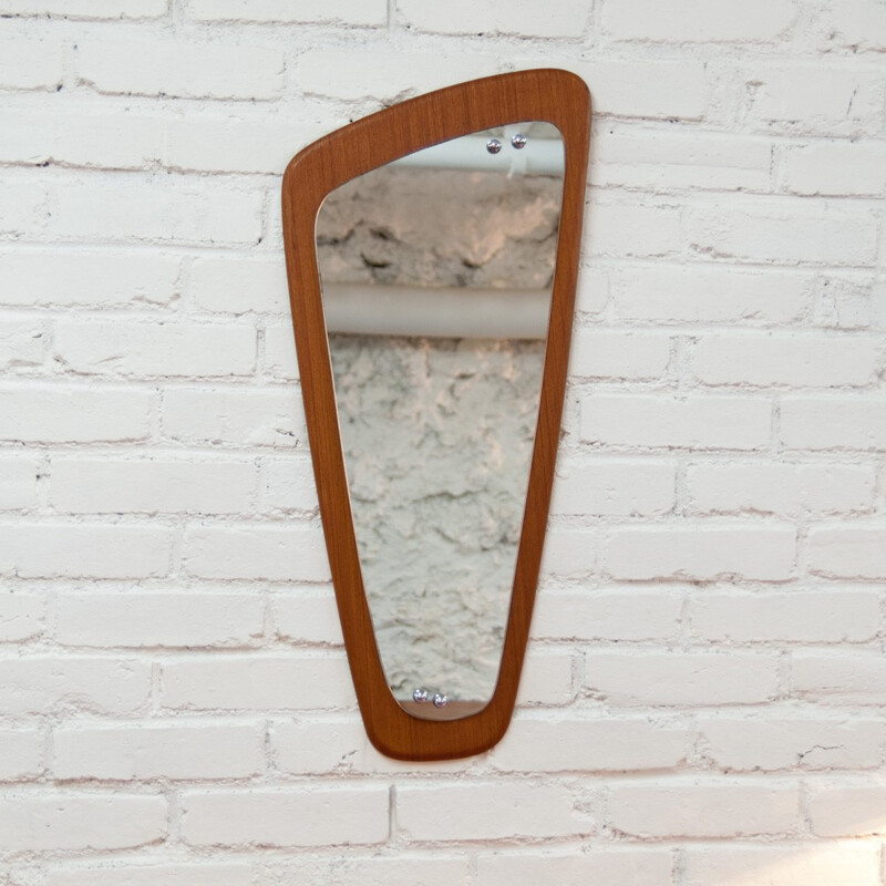 Scandinavian Asymetric vintage Mirror - 1960s