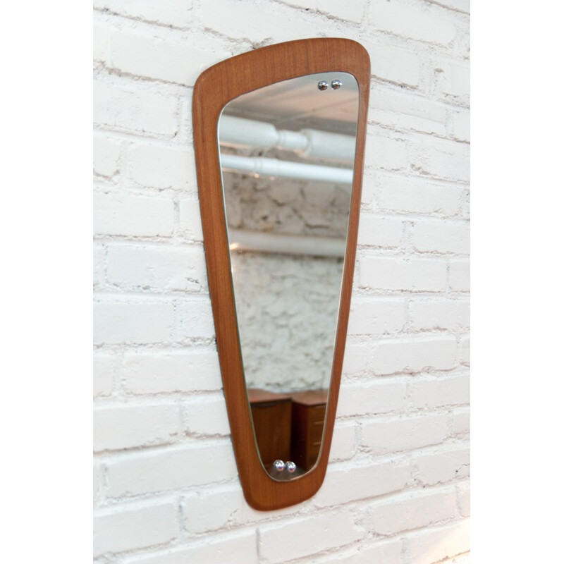 Scandinavian Asymetric vintage Mirror - 1960s