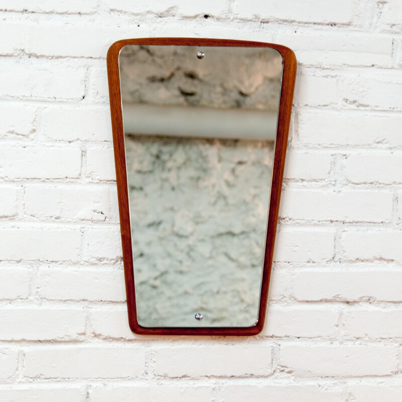 Large flared vintage mirror - 1960s