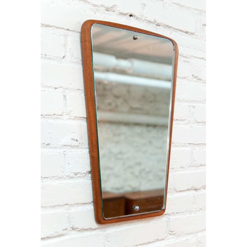 Large flared vintage mirror - 1960s