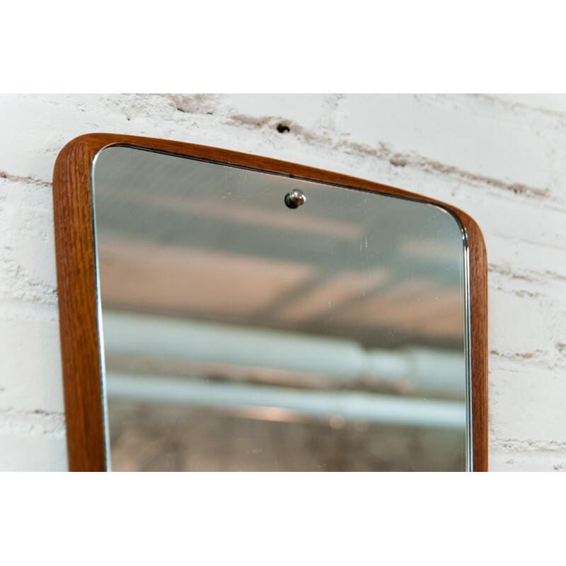 Large flared vintage mirror - 1960s