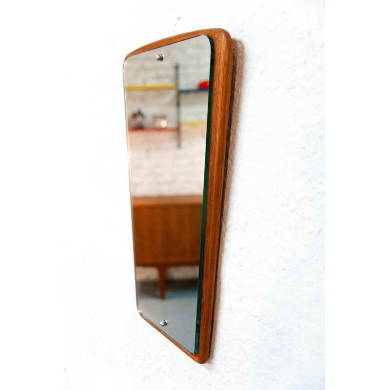 Large flared vintage mirror - 1960s