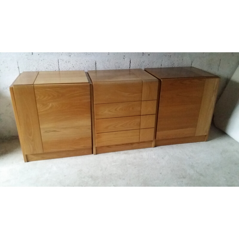 Set of 3 chests of drawers for Regain France - 1980se modulable Regain - 1980  