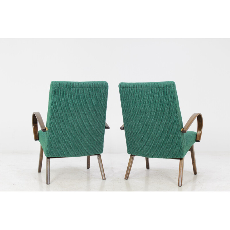 Vintage Bentwood Lounge chairs by Thon Thonet - 1960s