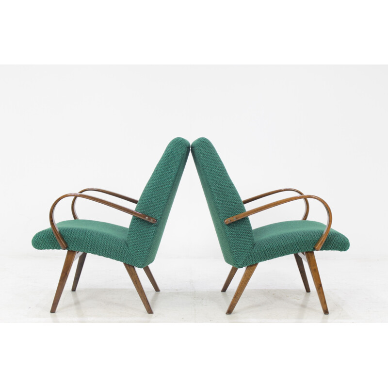 Vintage Bentwood Lounge chairs by Thon Thonet - 1960s