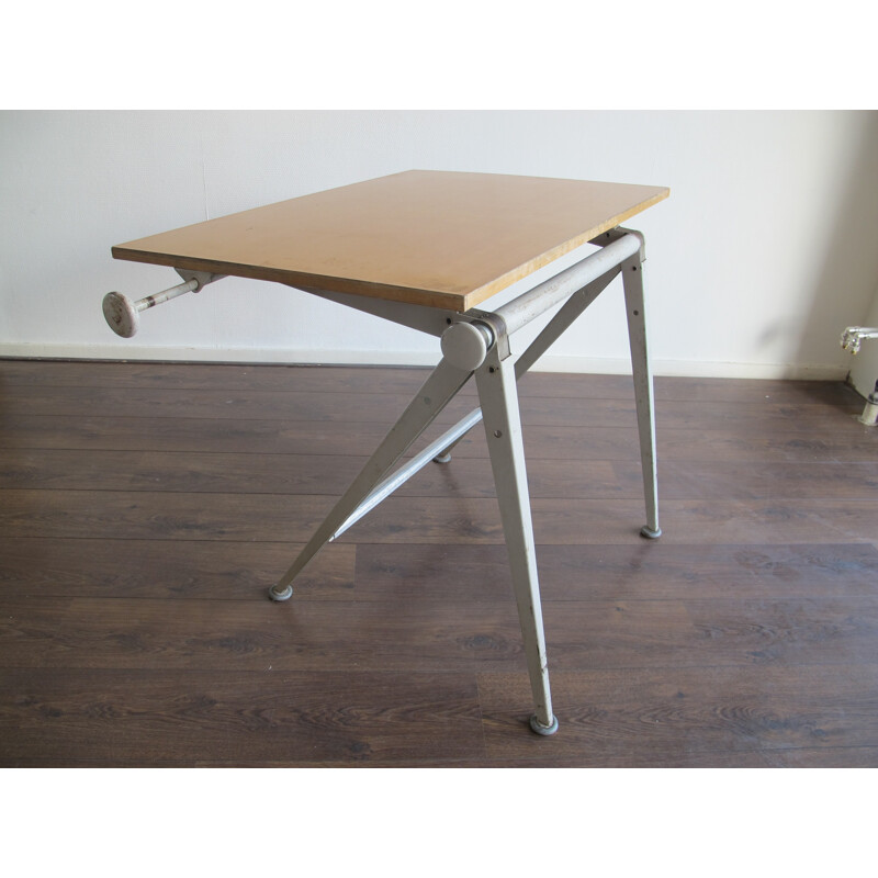 Vintage "Reply" Worktable by Wim Rietveld & Friso Kramer for Ahrend De Cirkel - 1930s