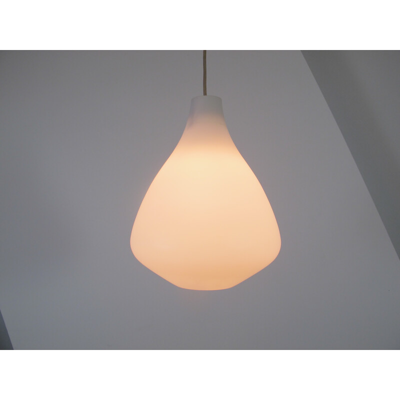 Opaline glass pendant from Raak - 1960s