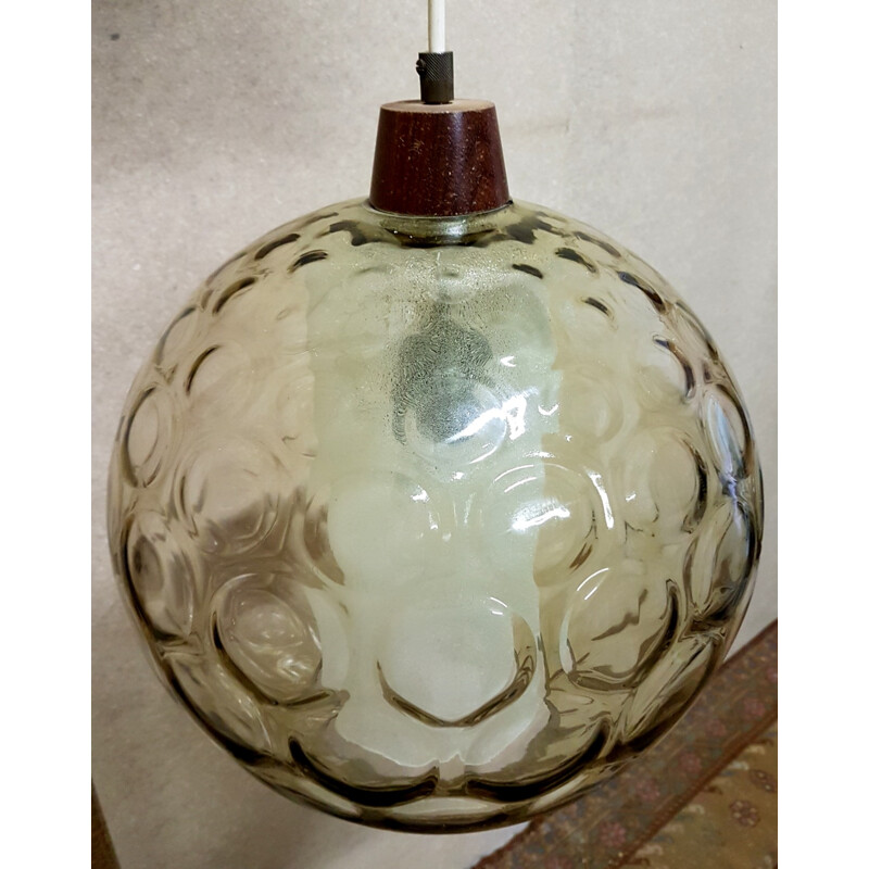 Vintage scandinavian globe pendant lamp - 1960s