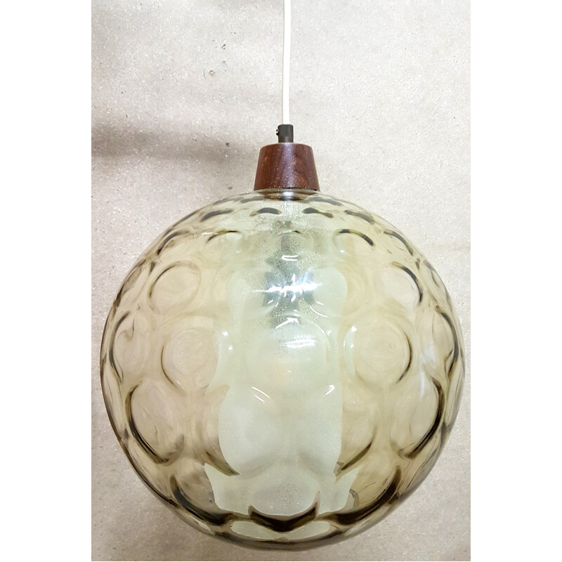 Vintage scandinavian globe pendant lamp - 1960s