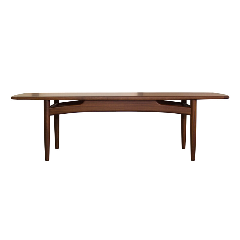 Vintage scandinavian teak coffee table - 1960s