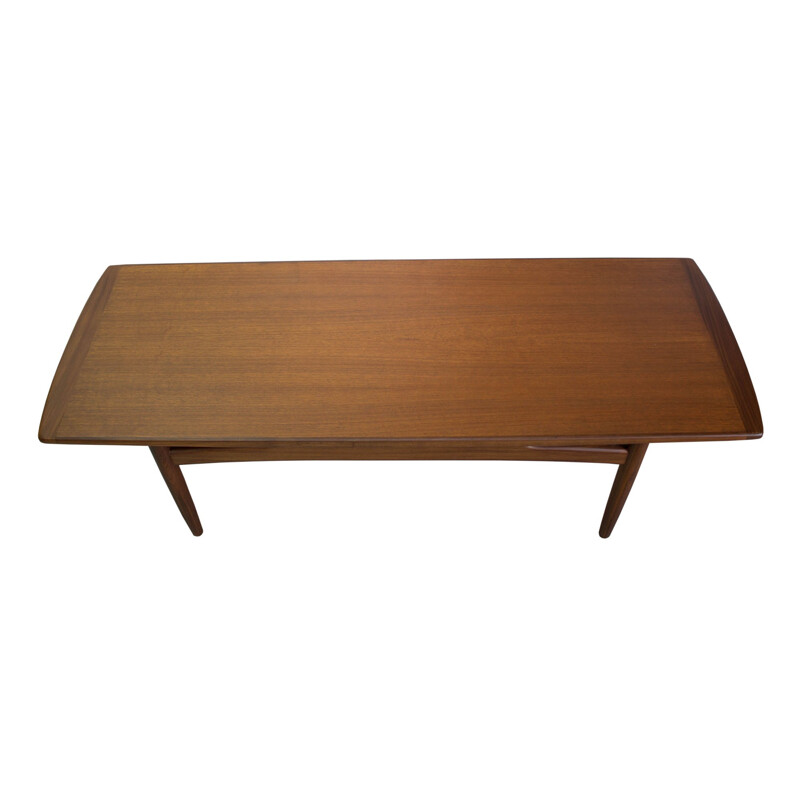 Vintage scandinavian teak coffee table - 1960s