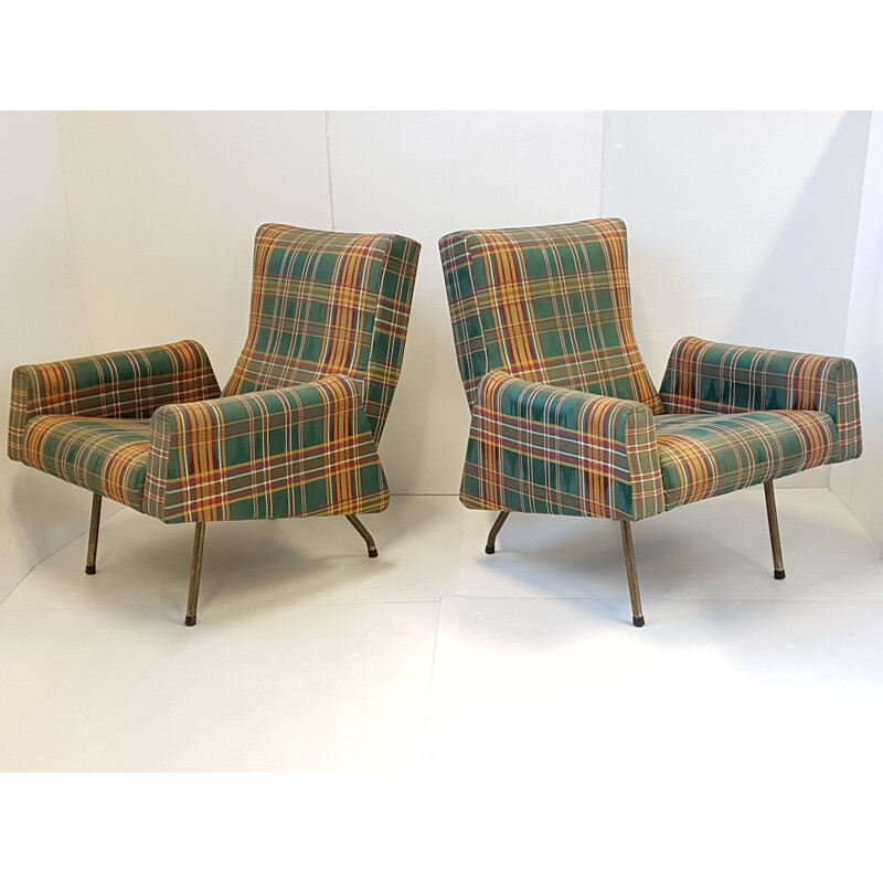 Pair of armchairs by Louis Paolozzi for Zol - 1950s