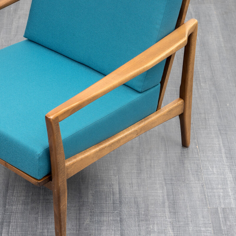 Vintage german armchair in beech - 1960s