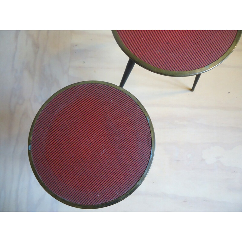 Set of 2 vintage side tables - 1950s