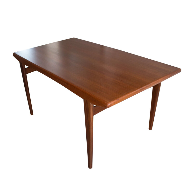 Vintage extendable teak dining table - 1960s