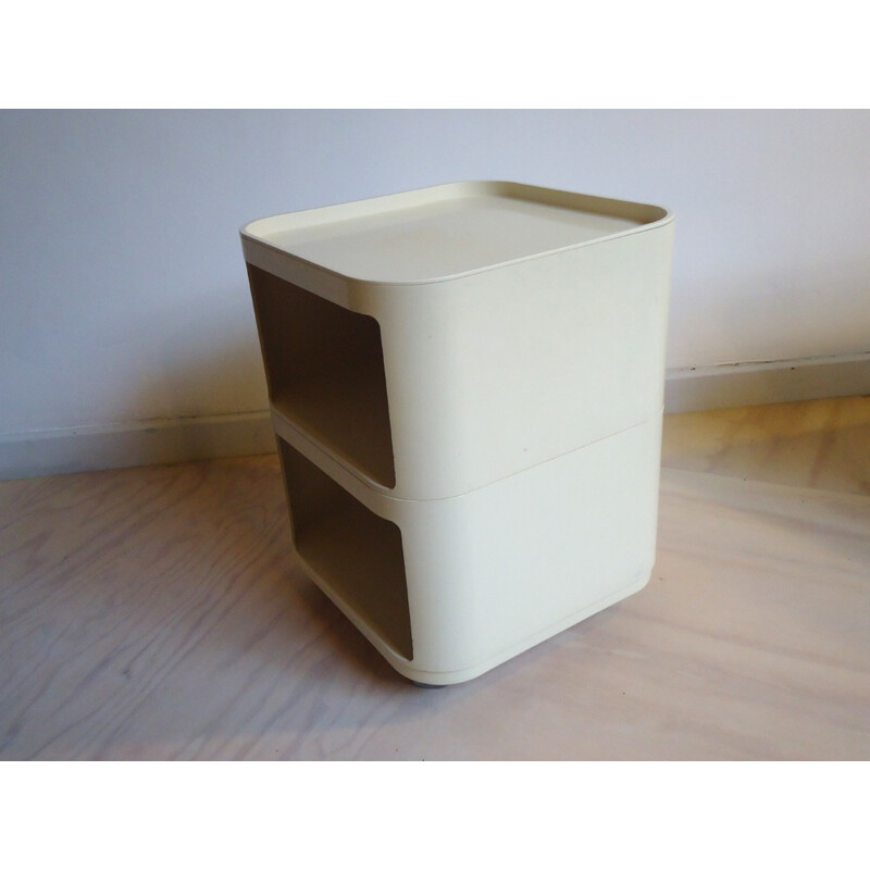 Beige Trolley Componibili by Anna Castelli for Kartell - 1970s