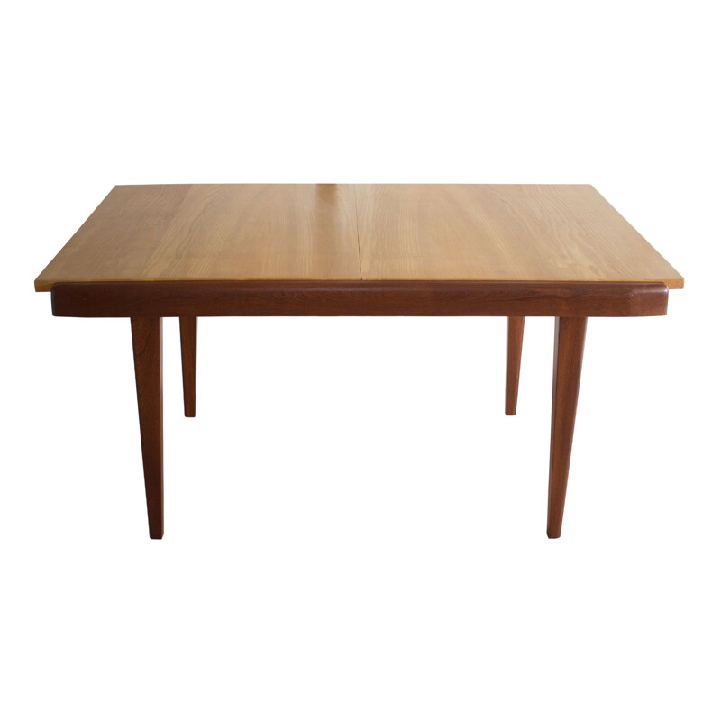 Mesa de comedor extensible vintage, Francia 1960