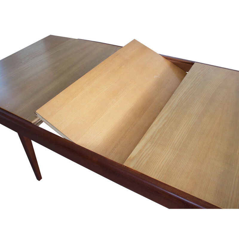 Mesa de comedor extensible vintage, Francia 1960