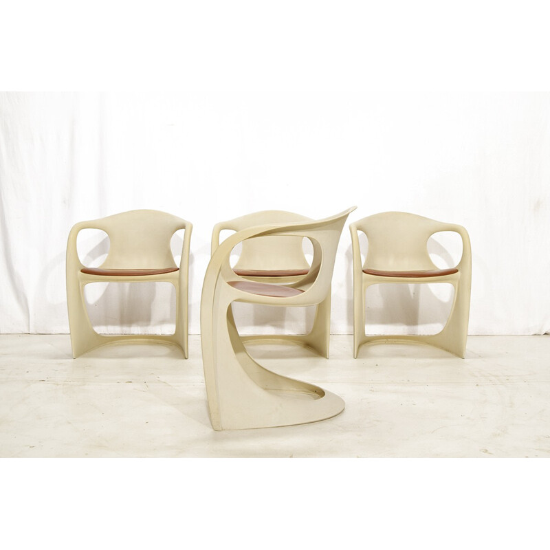 Set of 4 "Casalino" vintage armchairs by Alexander Begge for Casala - 1970s