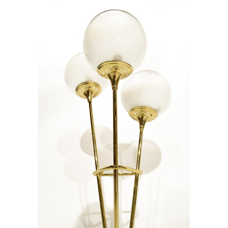 Italian Brass and Murano Glass table lamp - 1960s