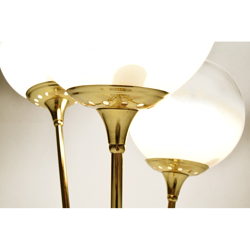 Italian Brass and Murano Glass table lamp - 1960s