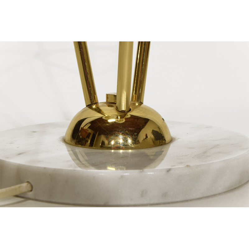 Italian Brass and Murano Glass table lamp - 1960s