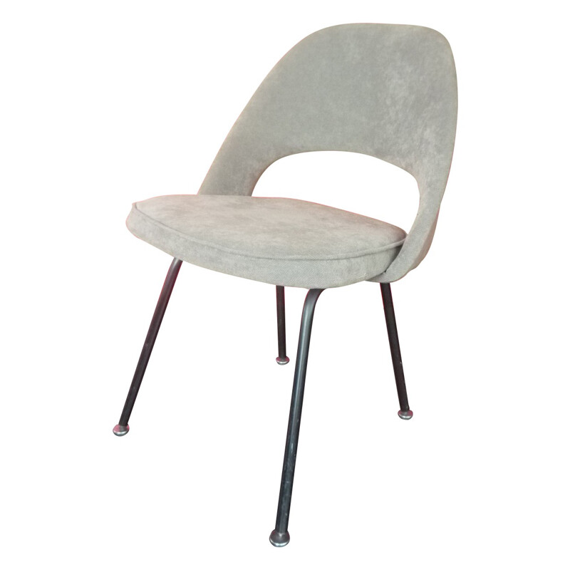 Chair "conférence" in grey fabric, Eero SAARINEN - 1950s