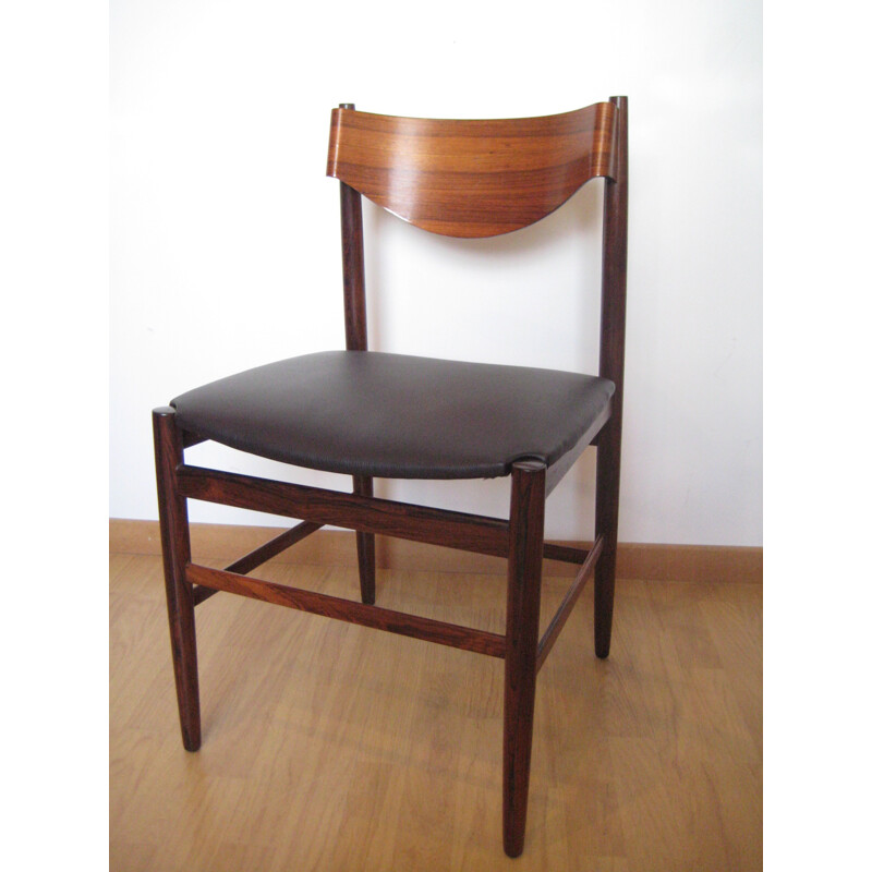 4 Rosewood Chairs by Gianfranco Frattini for Cassina - 1960s