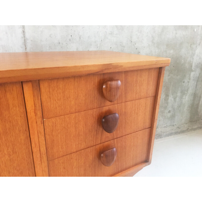 Mid century English teak sideboard for Europa - 1970s