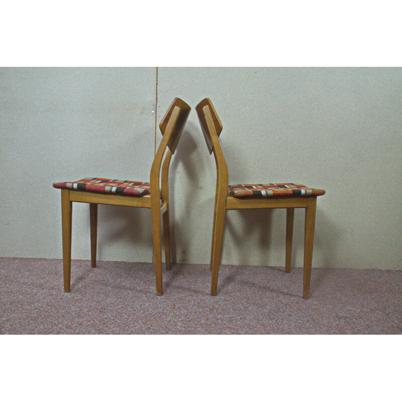 Set of 4 German diners chairs in walnut - 1960s