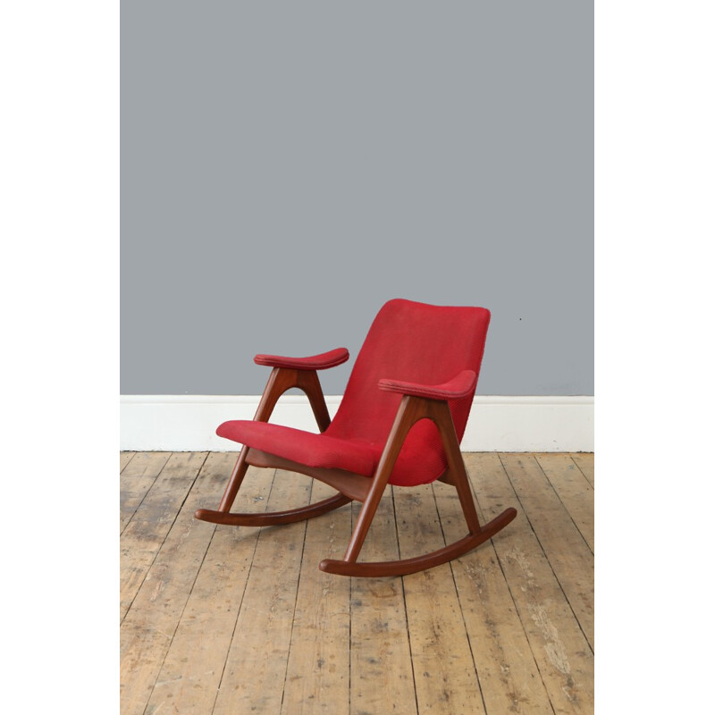 Mid Century Dutch Rocking Chair by Louis van Teeffelen - 1960s