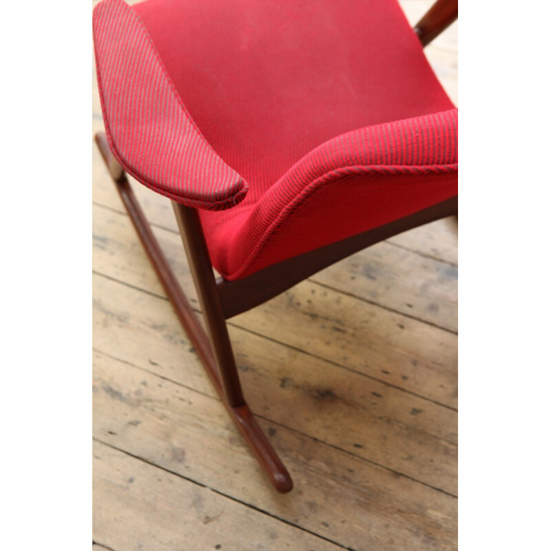 Mid Century Dutch Rocking Chair by Louis van Teeffelen - 1960s