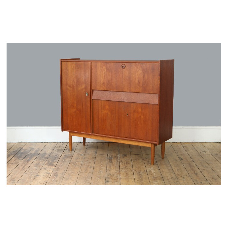 Mid Century Dutch Teak lowboard Dining Cabinet - 1960s