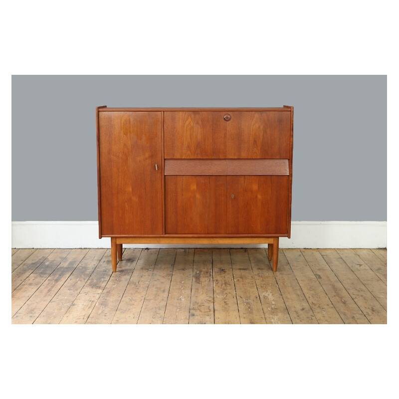 Mid Century Dutch Teak lowboard Dining Cabinet - 1960s