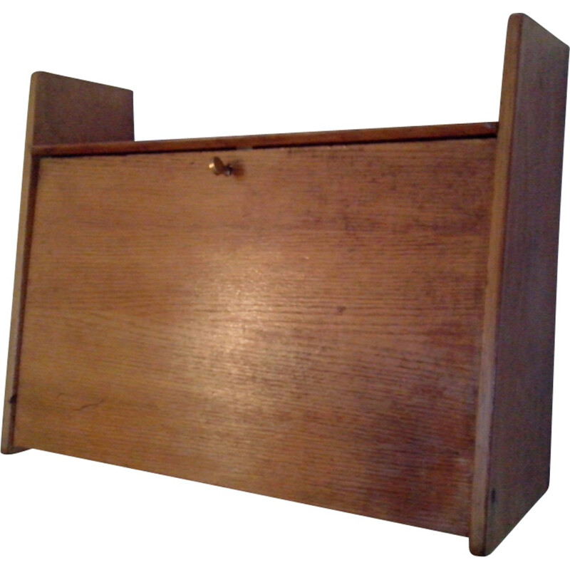 Vintage secretary made of oak by Marcel gascoin - 1960s