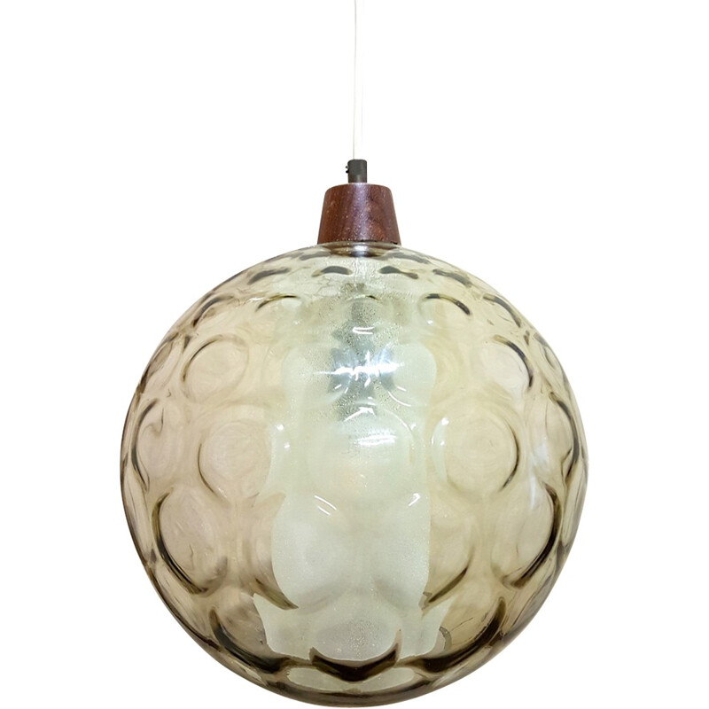 Vintage scandinavian globe pendant lamp - 1960s