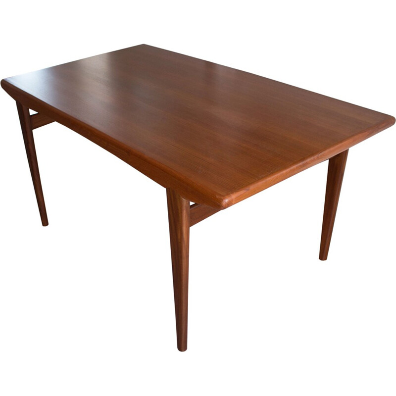 Vintage extendable teak dining table - 1960s