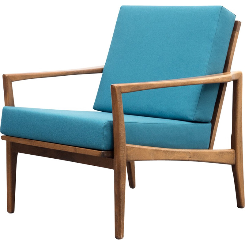 Vintage german armchair in beech - 1960s