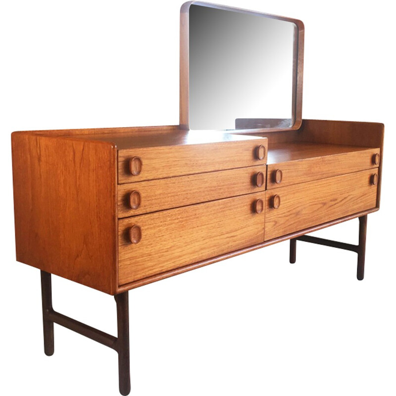 Vintage oak dressing table by Meredrew Furniture Company - 1960s