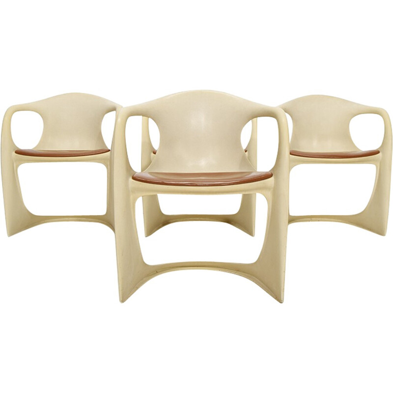 Set of 4 "Casalino" vintage armchairs by Alexander Begge for Casala - 1970s