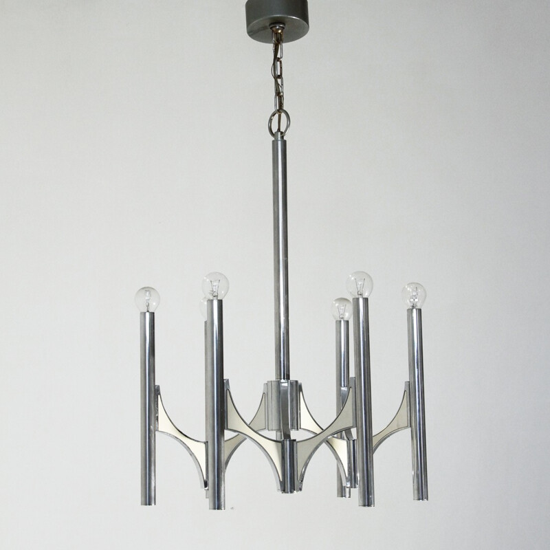 Vintage Chandelier with six lights included by Sciolari - 1970s