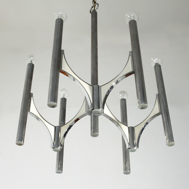 Vintage Chandelier with six lights included by Sciolari - 1970s