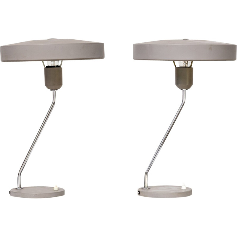 Set of 2 table lamp by Louis Kalff for Philips - 1960s