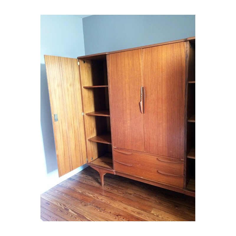 Scandinavian teak vintage cabinet - 1960s