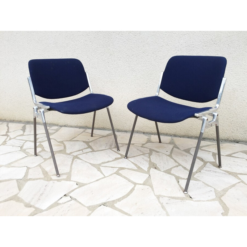 Set of 2 chairs by Giancarlo Piretti for Castelli - 1970s