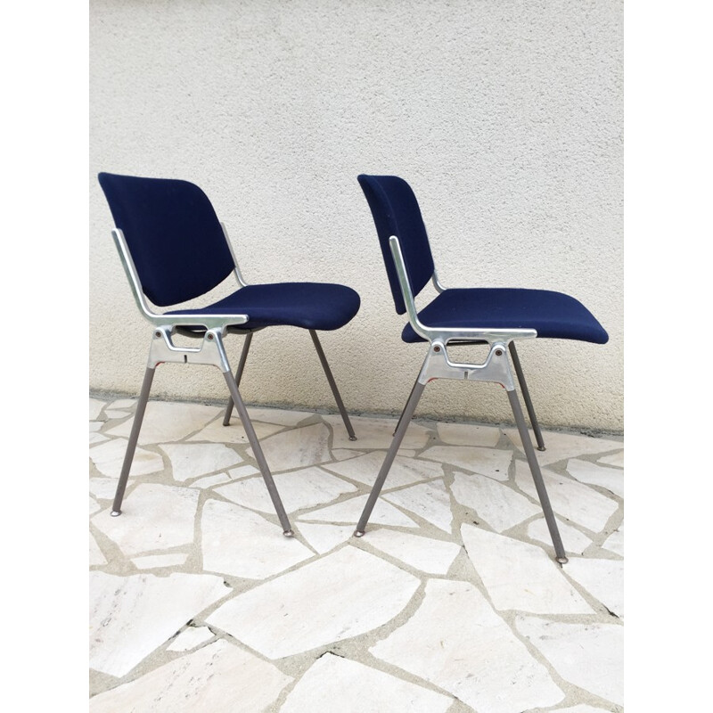 Set of 2 chairs by Giancarlo Piretti for Castelli - 1970s