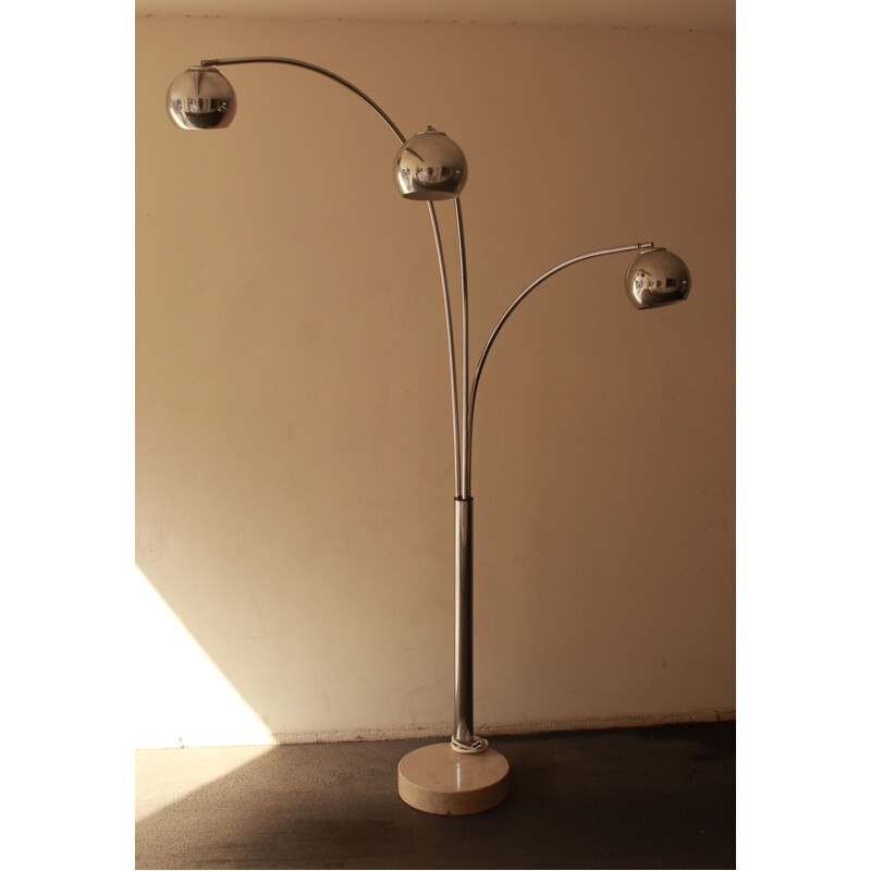 Vintage floor lamp with 3 adjustable arms - 1960s