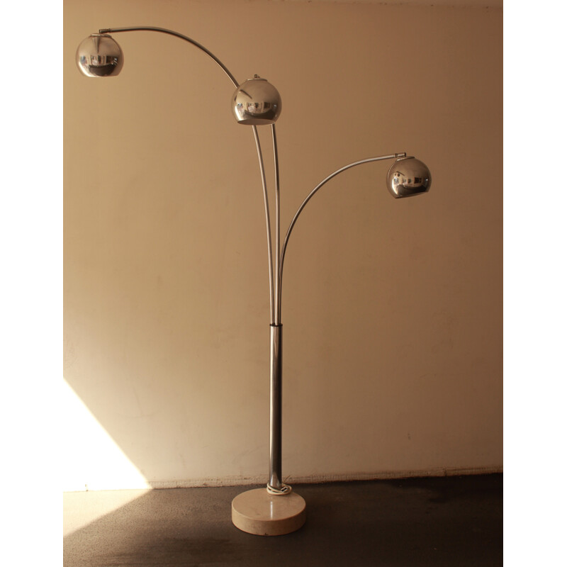 Vintage floor lamp with 3 adjustable arms - 1960s