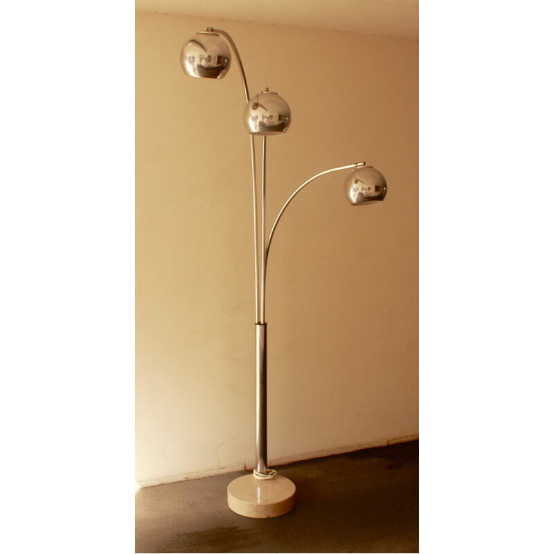 Vintage floor lamp with 3 adjustable arms - 1960s